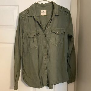 Make an offer! American Eagle Green Button Down
